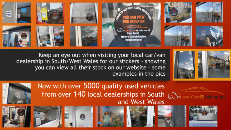 LOOK OUT FOR OUR WINDOW STICKERS AT YOUR LOCAL DEALERSHIPS